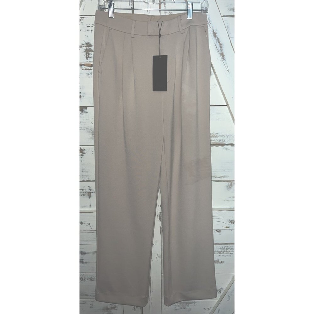NWT CUTS Essential Pant in Beige Tan Quartz Women's Sz 8 Stretch High Rise